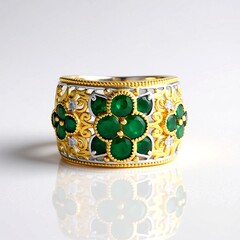 Anello in argento con Smeraldo Zambia