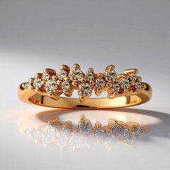 Anello in oro con Diamante Rose de France SI1 di Argyle