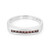 Bague en argent et Diamant Cognac rouge