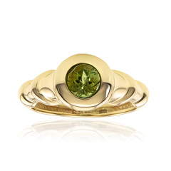 Grüner Turmalin-Goldring