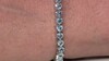 Brazalete en plata con Aguamarina de Brasil