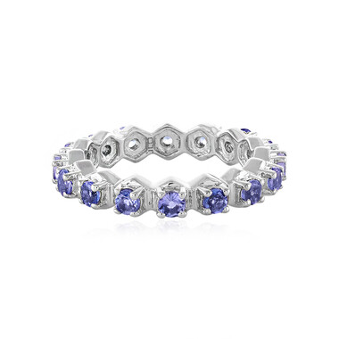Anillo en plata con Tanzanita