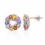 Orecchini in oro con Zaffiro Fancy (CIRARI)