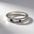 Anello in argento con Spinello Rosso (Adela Silber)