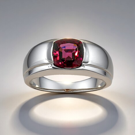Anello in argento con Granato Malawi