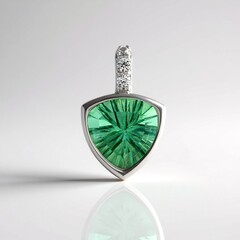 Ciondolo in argento con Fluorite Verde
