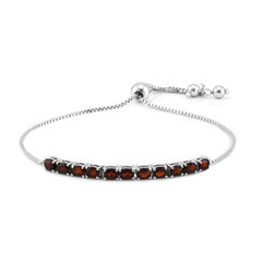 Granat-Silberarmband