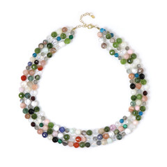 Collar en plata con Granate de Mozambique