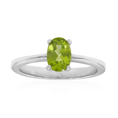 Zilveren ring met een Birmese Peridoot