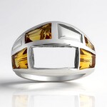 Anello in argento con Citrino (Remy Rotenier)