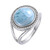 Larimar-Silberring