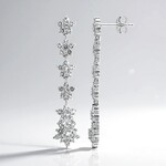 Orecchini in argento con Topazio Bianco