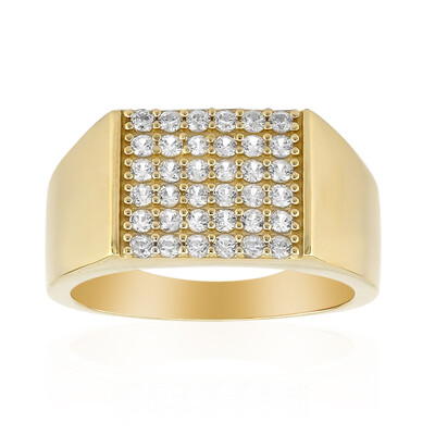 Bague en argent et Zircon (M de Luca)