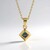 Ciondolo in argento con Diamante Blu I3