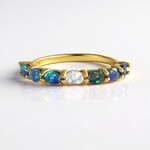 Bague en argent et Opale Mezezo