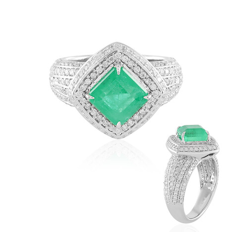 Russischer Smaragd-Goldring (AMAYANI)