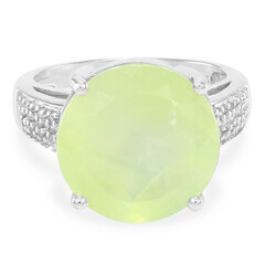 Bague en argent et Préhnite