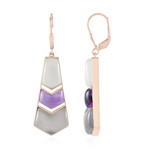 Orecchini in argento con Pietra di Luna Argentata (KM by Juwelo)