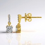 Orecchini in oro con Diamante VVS1 (G) (Annette)