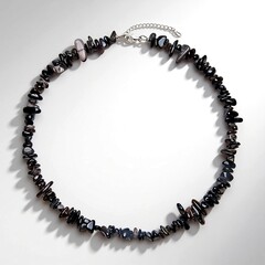 Collana in argento con Ossidiana Argentata