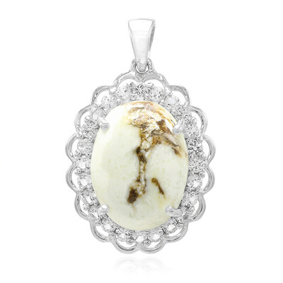 Ciondolo in argento con Magnesite