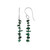 Orecchini in argento con Malachite