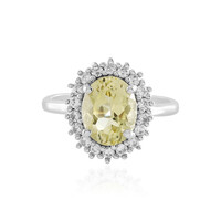 Bague en argent et Quartz citron
