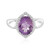 Zambian Amethyst Silver Ring