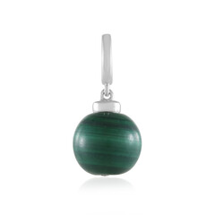Pendentif en argent et Malachite