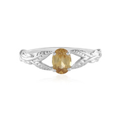 Anillo en plata con Zircón mandarina