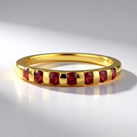 Anello in argento con Spinello Rosso