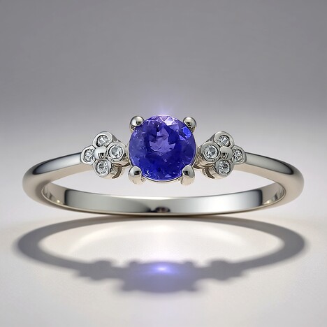 Anello in argento con Tanzanite