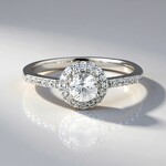 Bague en argent et Zircon (MONOSONO COLLECTION)