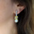 Pendientes en plata con Perla blanca de Mabe (Gems en Vogue)