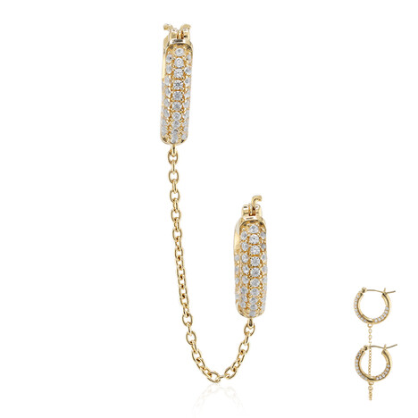 Pendientes en plata con Zircón (M de Luca)