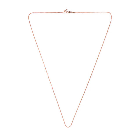 Silber-Foxtail-Kette - 3,97 g - 61 cm - rosévergoldet