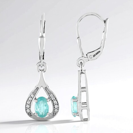 Orecchini in argento con Grandidierite