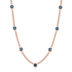 Collier en argent et Topaze bleu de Londres (Adela Silber)