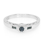 Zilveren ring met een Fancy diamant