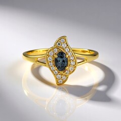 Anello in argento con Granato Cangiante del Madagascar