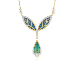 Collar en plata con Zircón (Adela Silber)