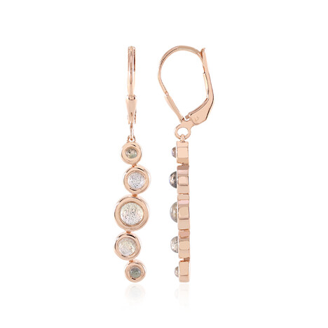 Orecchini in argento con Labradorite Verde Maniry (KM by Juwelo)