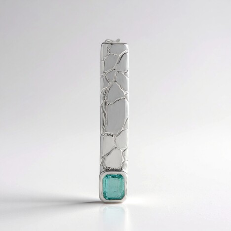 Ciondolo in argento con Smeraldo Color Paraiba (SAELOCANA)