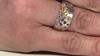 Zilveren ring met saffieren