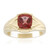 Gouden ring met een Rode apatiet