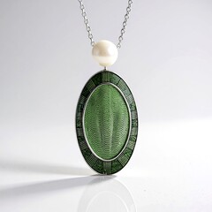 Collana in argento con Perla d'Acqua Dolce Bianca (Adela Silber)