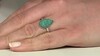 Anillo en plata con Dioptasa (Bali Barong)