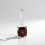 Ciondolo in argento con Zircone Rosa