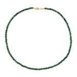 Afrikanische Jade-Silberhalskette