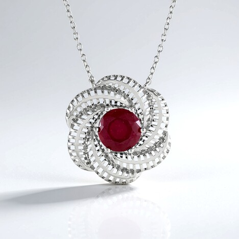Collana in argento con Rubino del Madagascar (Ornaments by de Melo)
